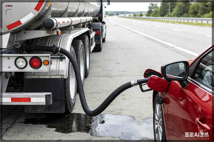 斗门区汽车救援送水案例